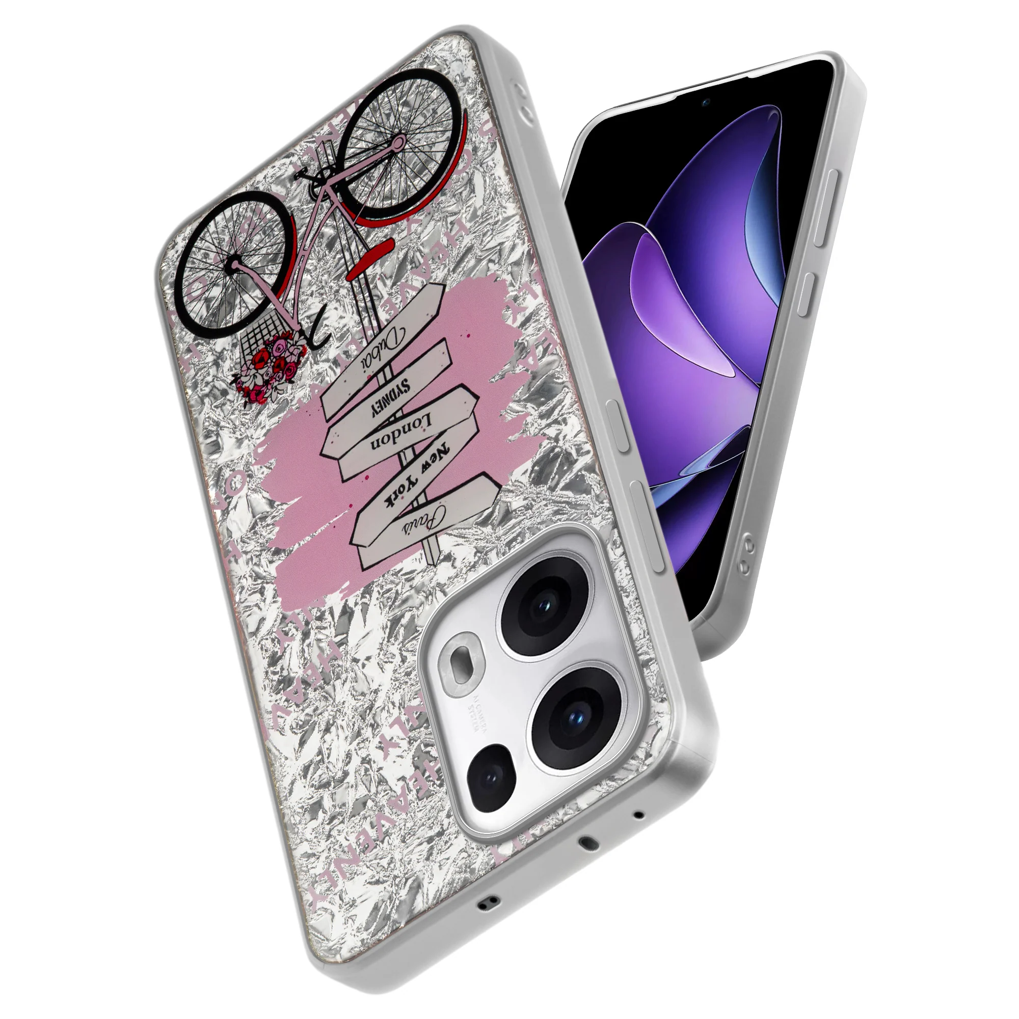 Shining Glossy Gradient Glitter Phone Back Cover Case for Oppo Reno 13 Pro 5G - Image 18