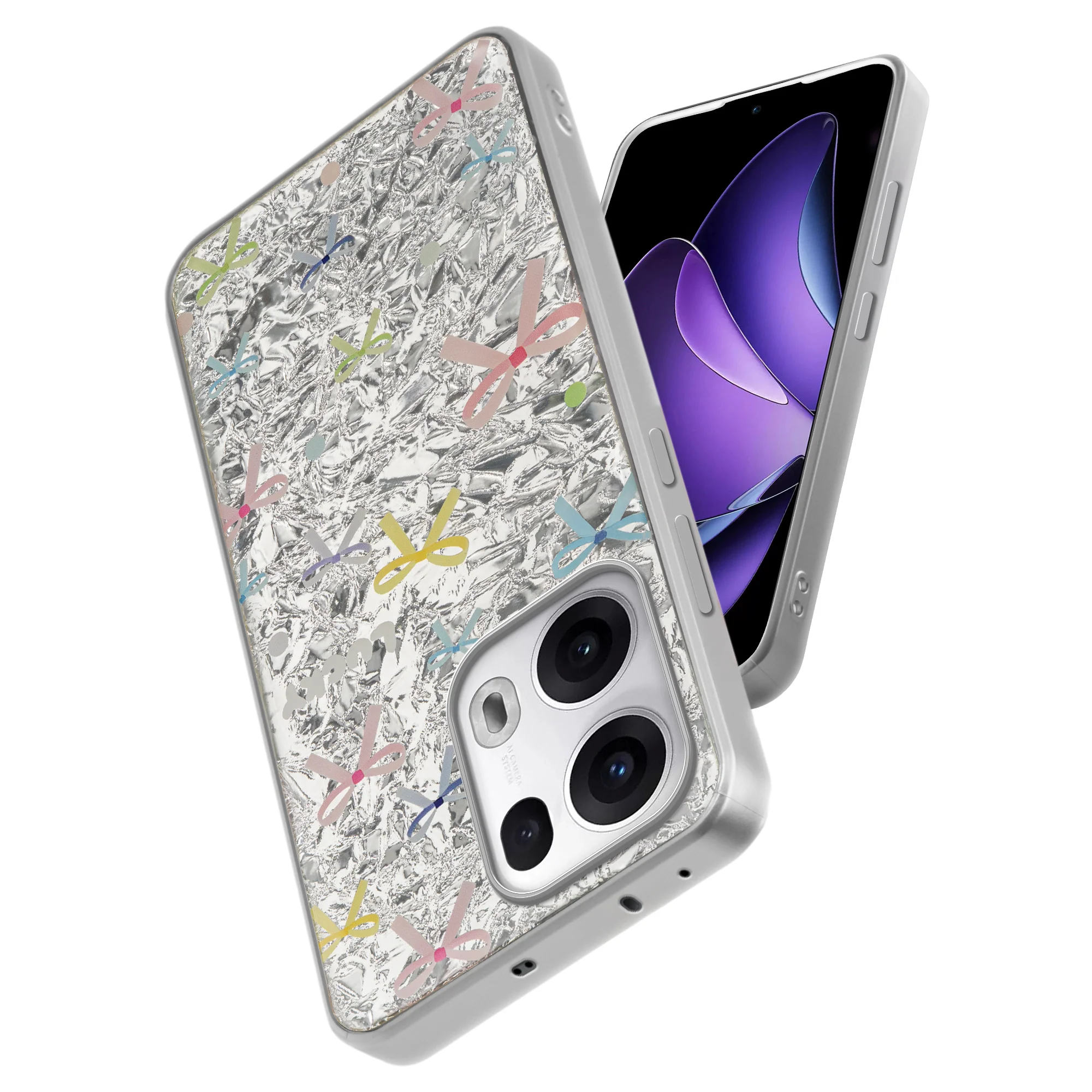 Shining Glossy Gradient Glitter Phone Back Cover Case for Oppo Reno 13 Pro 5G - Image 24