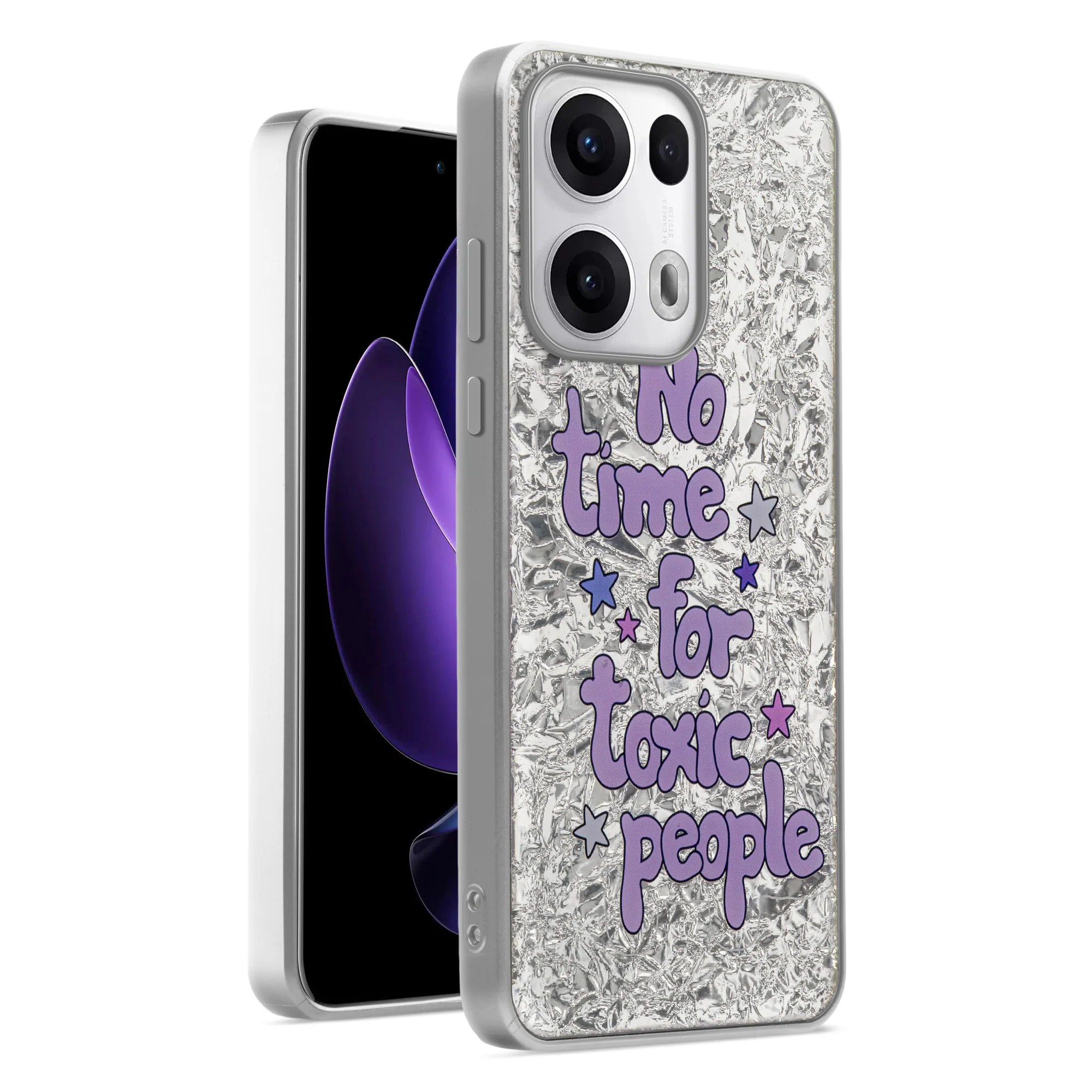 Shining Glossy Gradient Glitter Phone Back Cover Case for Oppo Reno 13 Pro 5G - Image 49