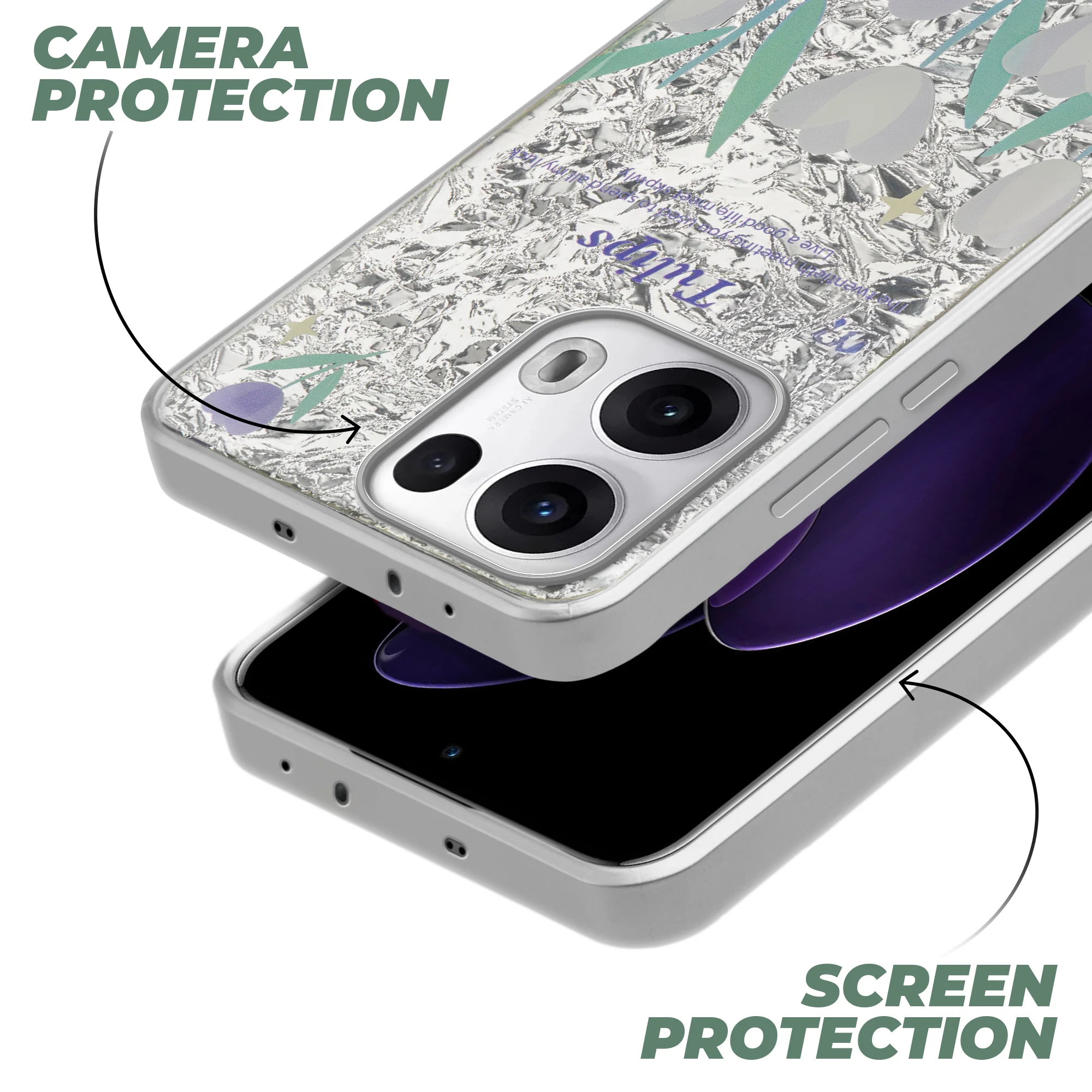 Shining Glossy Gradient Glitter Phone Back Cover Case for Oppo Reno 13 Pro 5G - Image 59