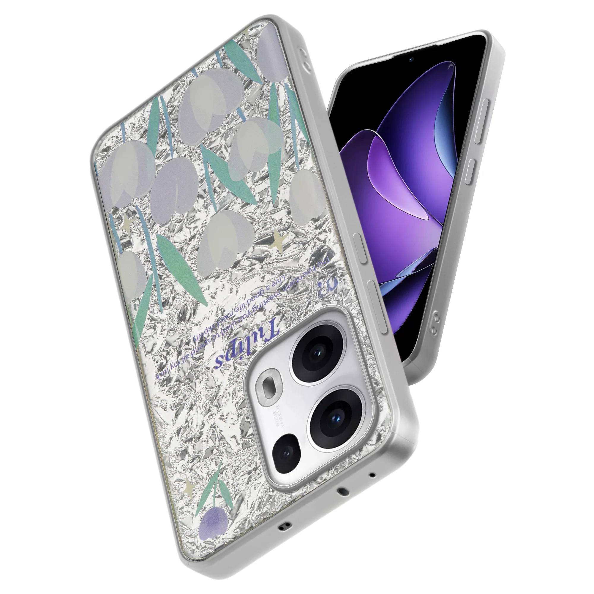 Shining Glossy Gradient Glitter Phone Back Cover Case for Oppo Reno 13 Pro 5G - Image 60