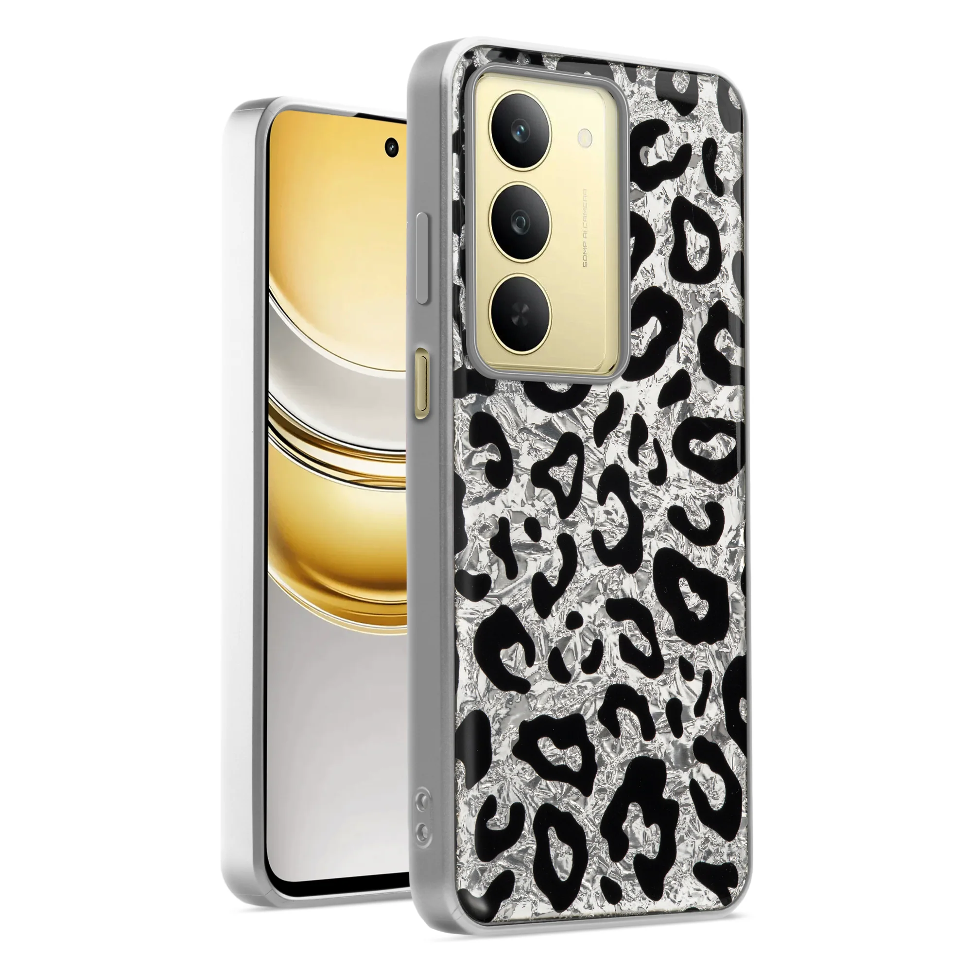 Shining Glossy Gradient Glitter Phone Back Cover Case for Realme Narzo 80x 5G - Image 37
