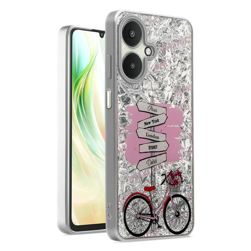 Shining Glossy Gradient Glitter Phone Back Cover Case for Redmi 13C 5G - Image 13