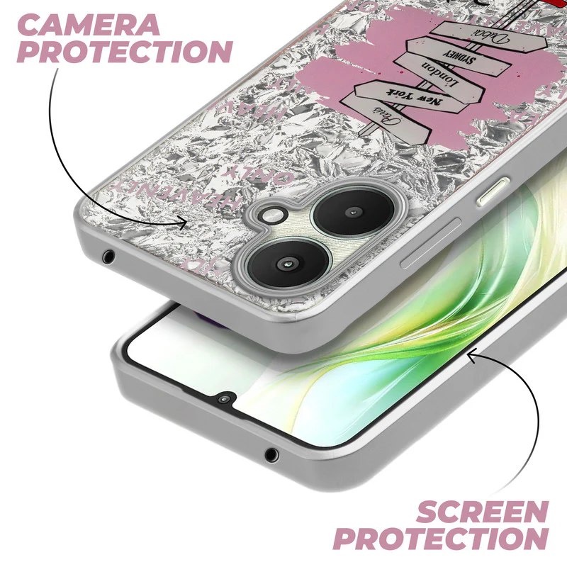 Shining Glossy Gradient Glitter Phone Back Cover Case for Redmi 13C 5G - Image 17