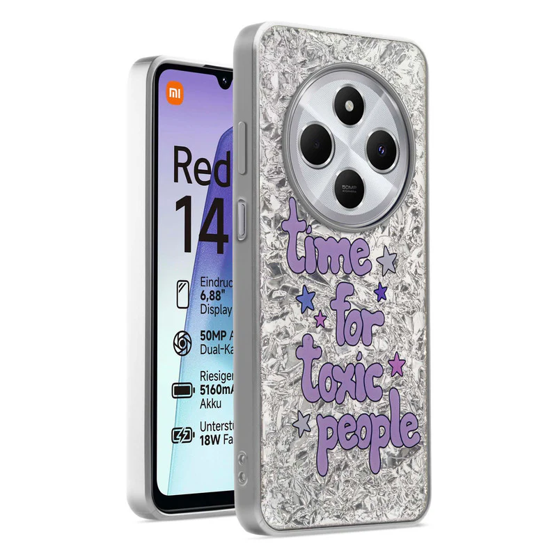 Shining Glossy Gradient Glitter Phone Back Cover Case for Redmi 14C 5G - Image 49