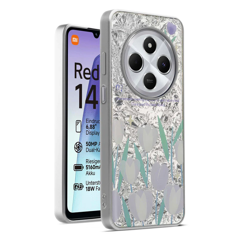 Shining Glossy Gradient Glitter Phone Back Cover Case for Redmi 14C 5G - Image 55