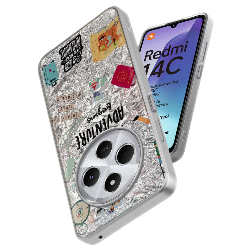 Shining Glossy Gradient Glitter Phone Back Cover Case for Redmi 14C 5G - Image 6