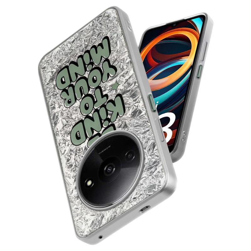 Shining Glossy Gradient Glitter Phone Back Cover Case for Redmi A3 - Image 12