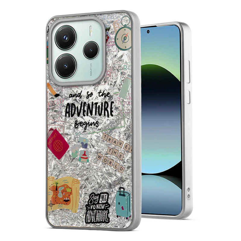 Shining Glossy Gradient Glitter Phone Back Cover Case for Redmi Note 14 5G - Image 4