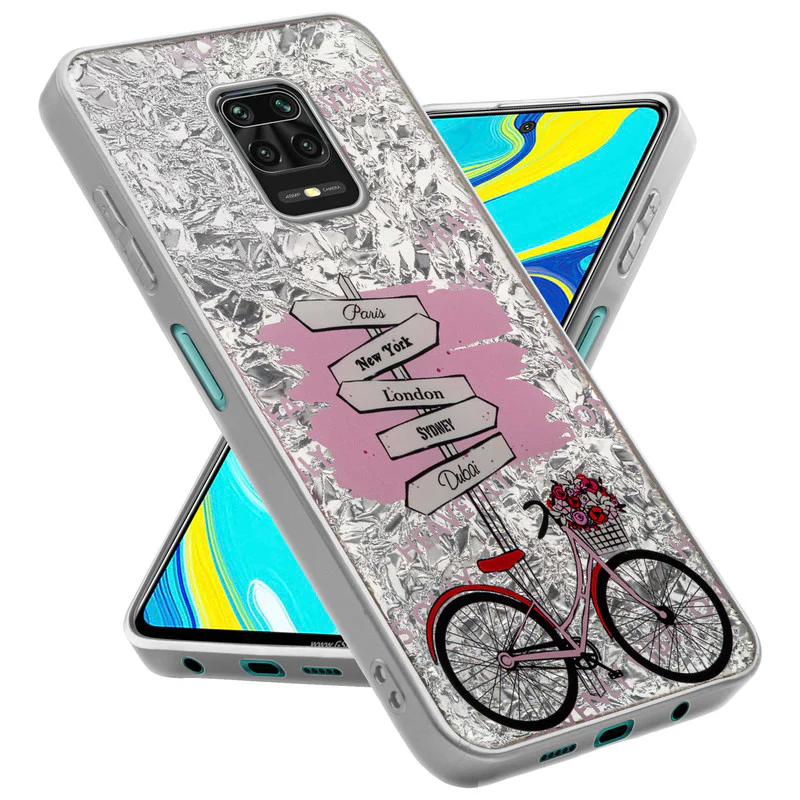 Shining Glossy Gradient Glitter Phone Back Cover Case for Redmi Note 9 Pro - Image 15