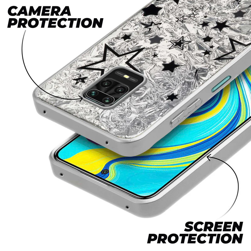 Shining Glossy Gradient Glitter Phone Back Cover Case for Redmi Note 9 Pro - Image 47