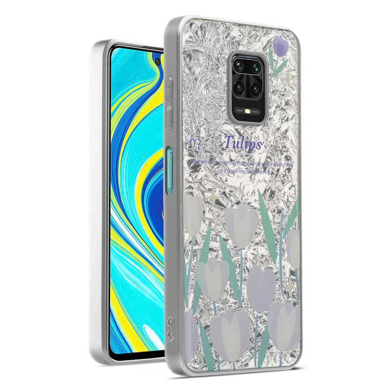 Shining Glossy Gradient Glitter Phone Back Cover Case for Redmi Note 9 Pro - Image 55