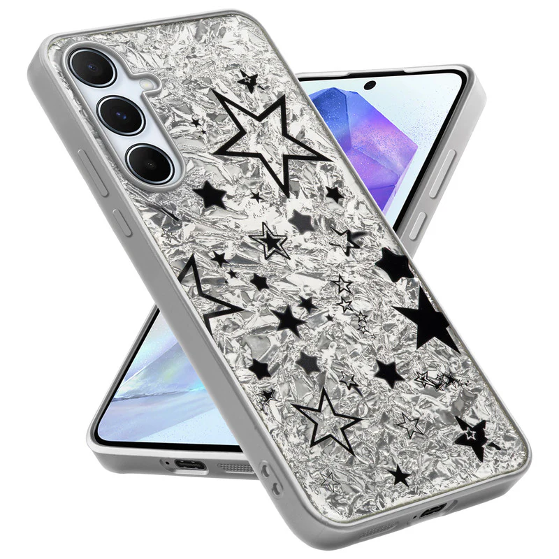 Shining Glossy Gradient Glitter Phone Back Cover Case for Samsung A55 5G - Image 45