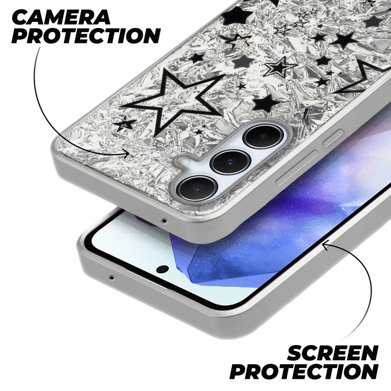 Shining Glossy Gradient Glitter Phone Back Cover Case for Samsung A55 5G - Image 47
