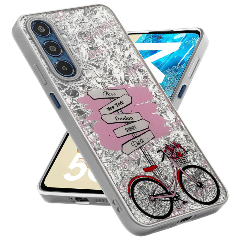 Shining Glossy Gradient Glitter Phone Back Cover Case for Samsung M35 5G - Image 15