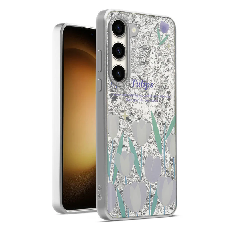 Shining Glossy Gradient Glitter Phone Back Cover Case for Samsung S23 5G - Image 49
