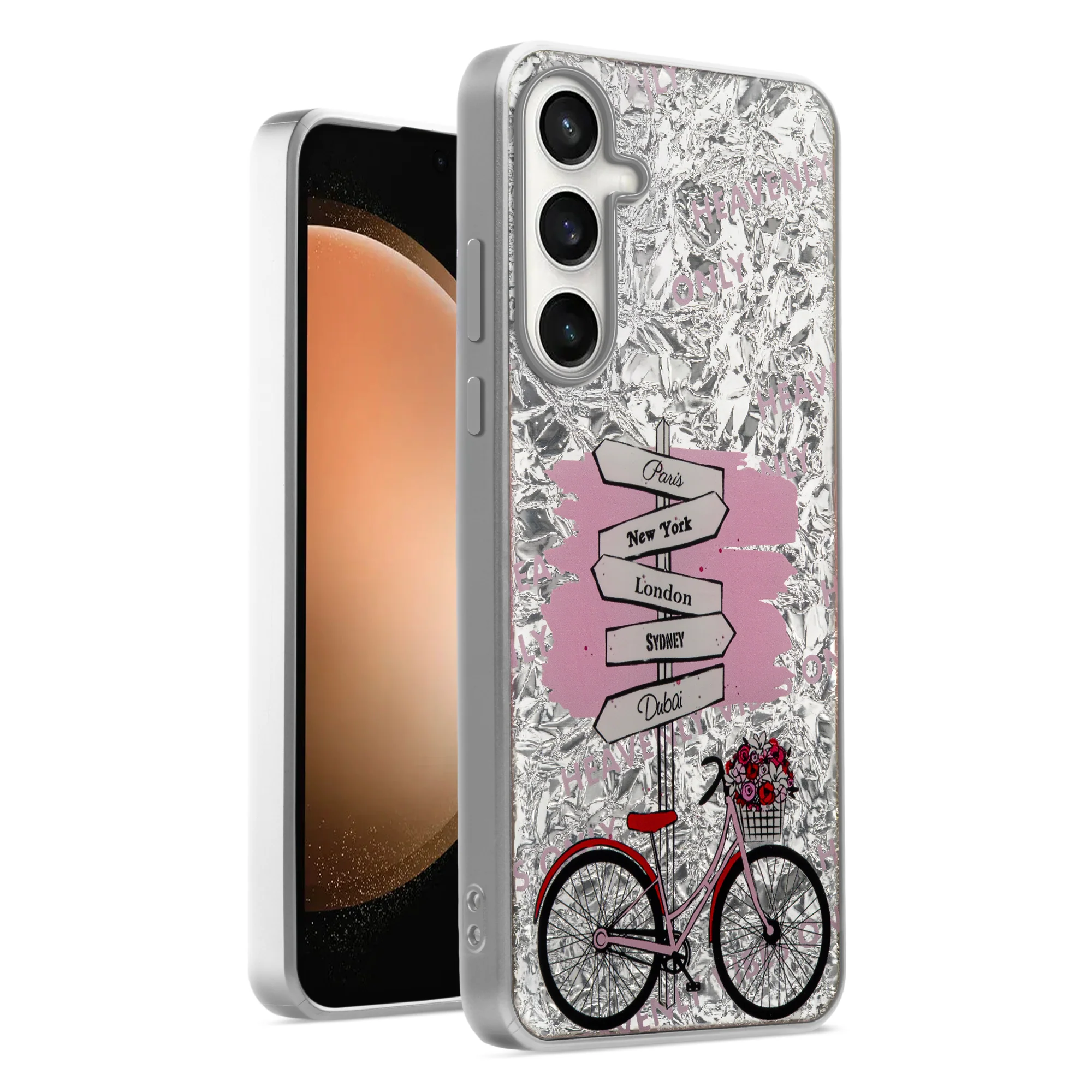 Shining Glossy Gradient Glitter Phone Back Cover Case for Samsung S23 FE 5G - Image 13