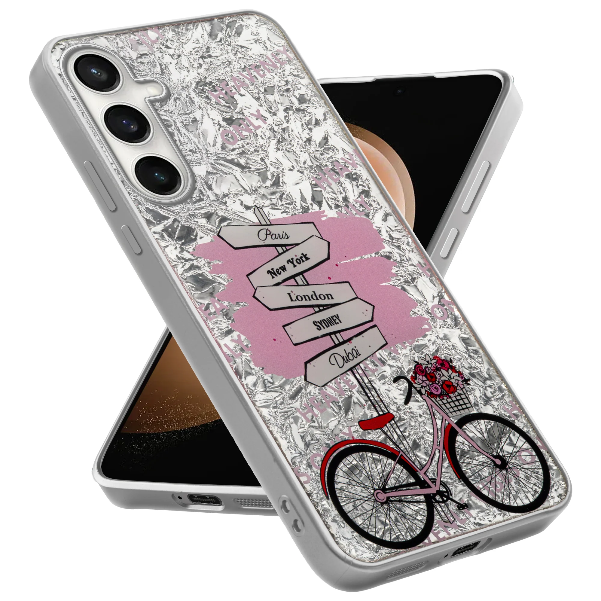 Shining Glossy Gradient Glitter Phone Back Cover Case for Samsung S23 FE 5G - Image 15