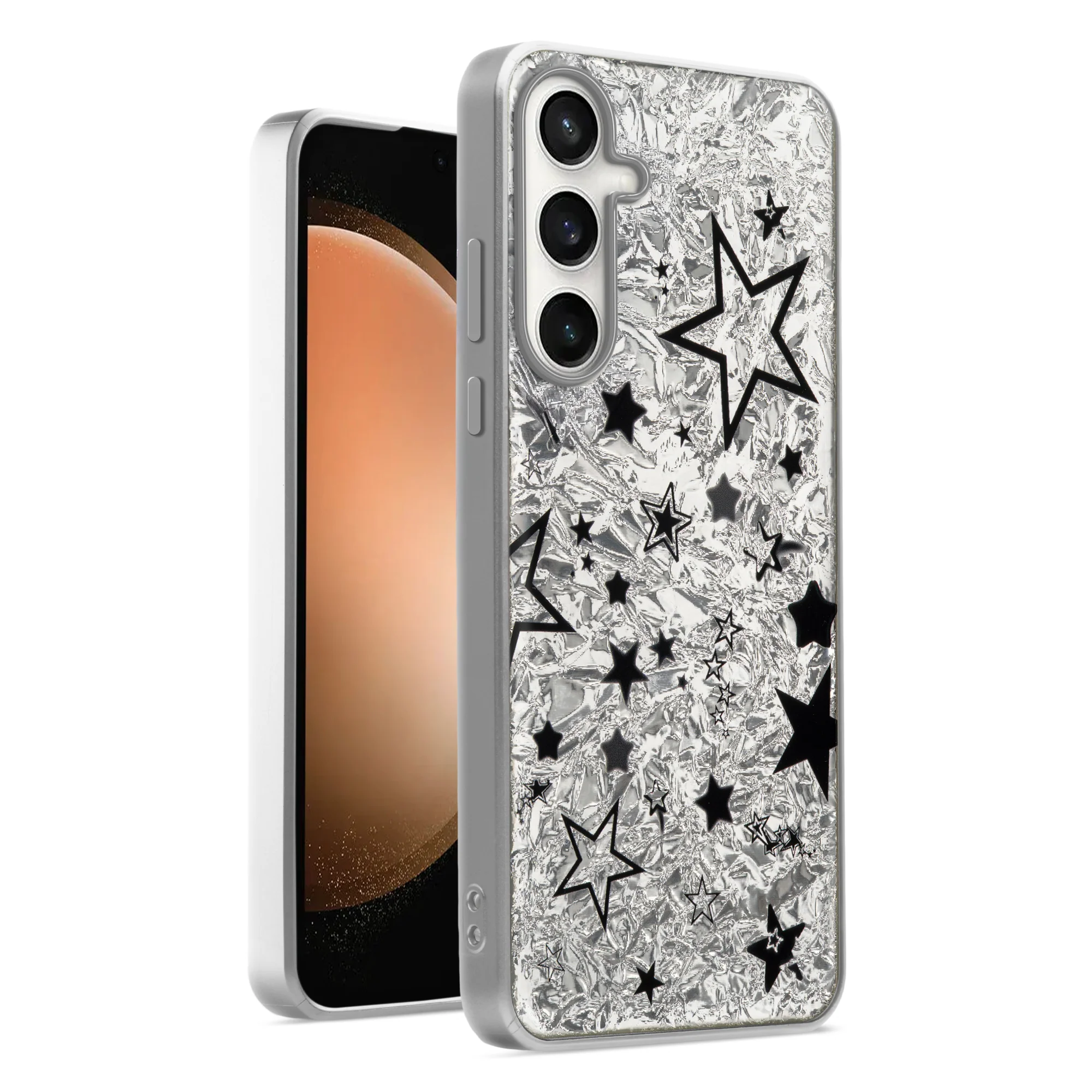 Shining Glossy Gradient Glitter Phone Back Cover Case for Samsung S23 FE 5G - Image 43