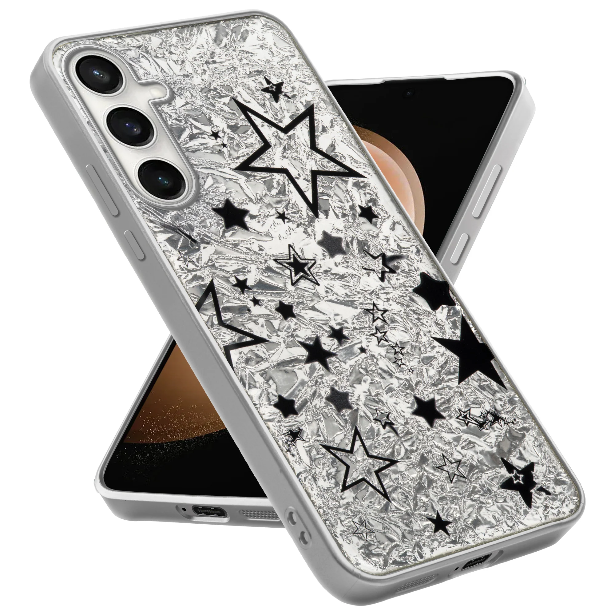 Shining Glossy Gradient Glitter Phone Back Cover Case for Samsung S23 FE 5G - Image 45