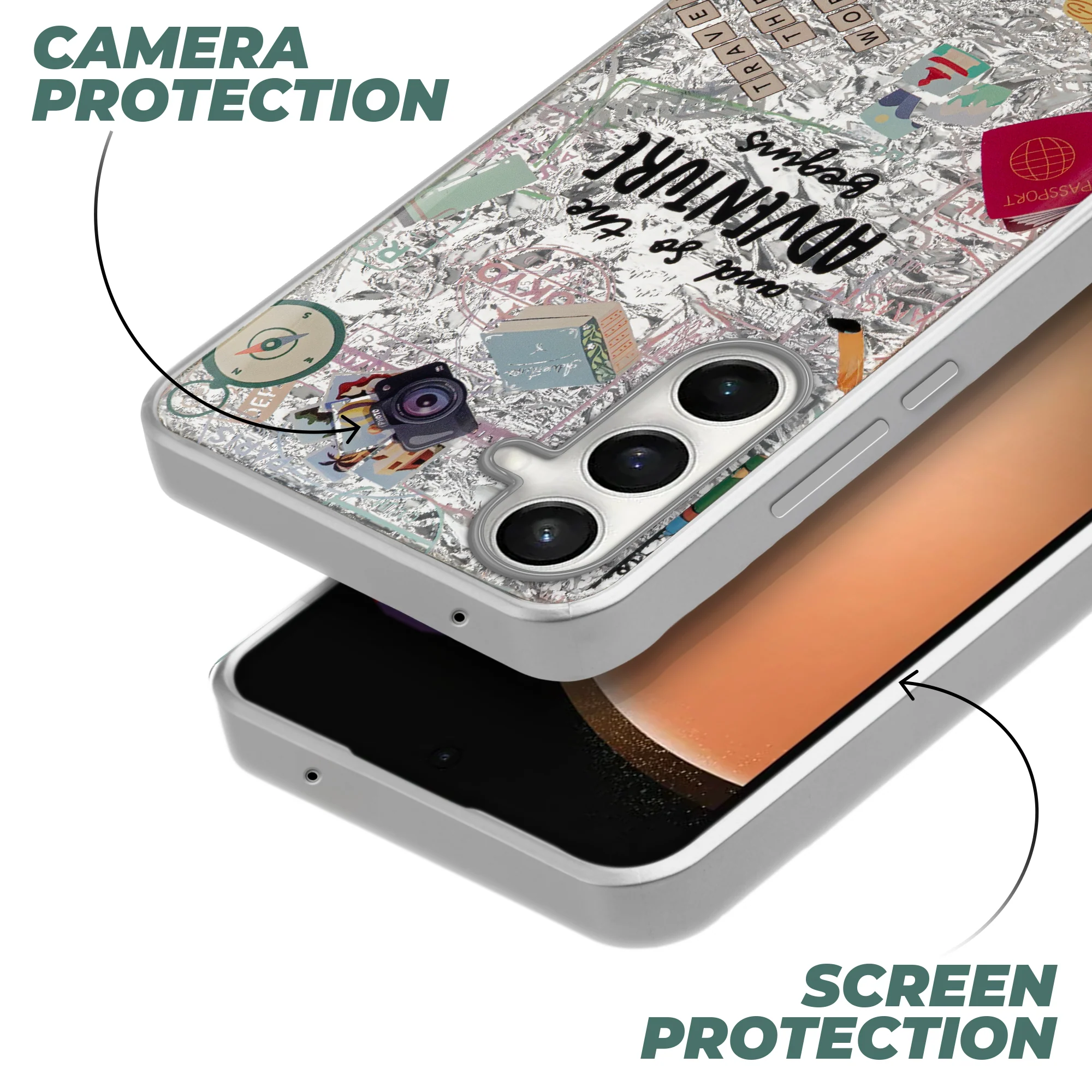 Shining Glossy Gradient Glitter Phone Back Cover Case for Samsung S23 FE 5G - Image 5