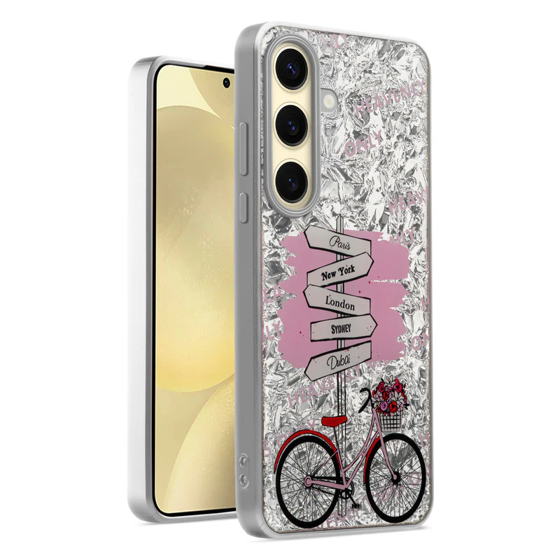 Shining Glossy Gradient Glitter Phone Back Cover Case for Samsung S25 5G - Image 13