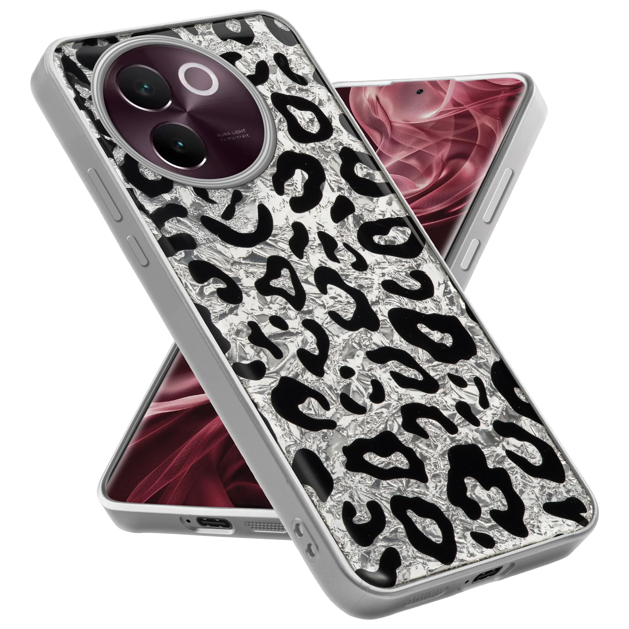Shining Glossy Gradient Glitter Phone Back Cover Case for Vivo V30e 5G - Image 39