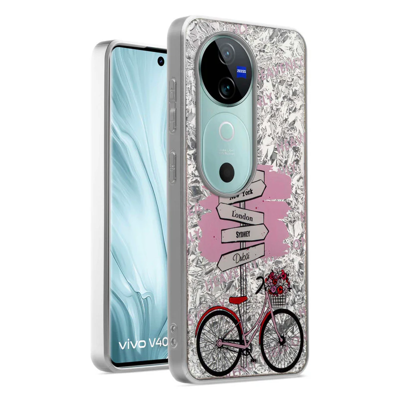 Shining Glossy Gradient Glitter Phone Back Cover Case for Vivo V40 5G - Image 13