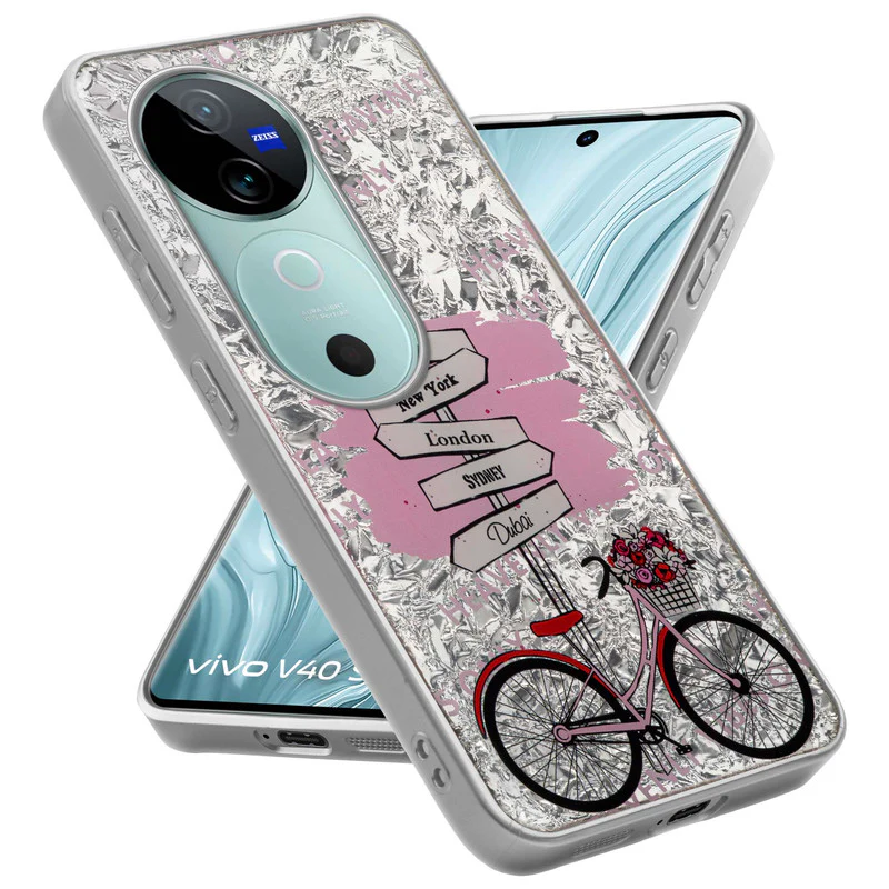Shining Glossy Gradient Glitter Phone Back Cover Case for Vivo V40 5G - Image 15