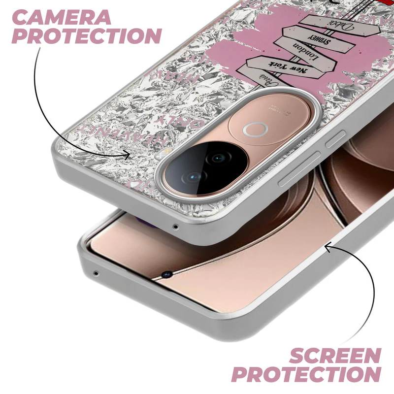 Shining Glossy Gradient Glitter Phone Back Cover Case for Vivo V40e 5G - Image 17
