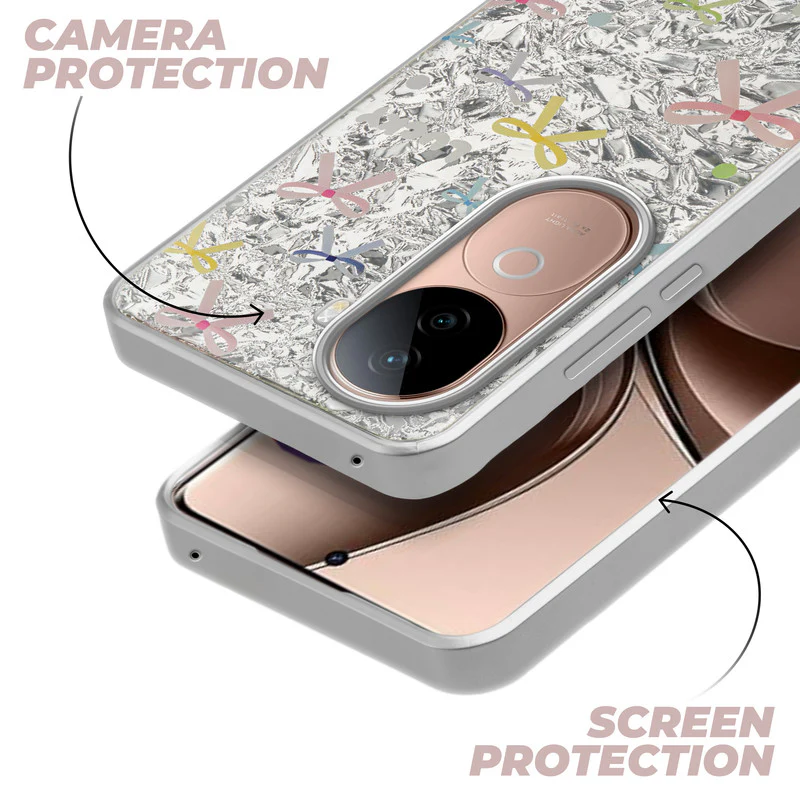 Shining Glossy Gradient Glitter Phone Back Cover Case for Vivo V40e 5G - Image 23