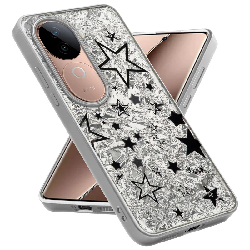 Shining Glossy Gradient Glitter Phone Back Cover Case for Vivo V40e 5G - Image 45