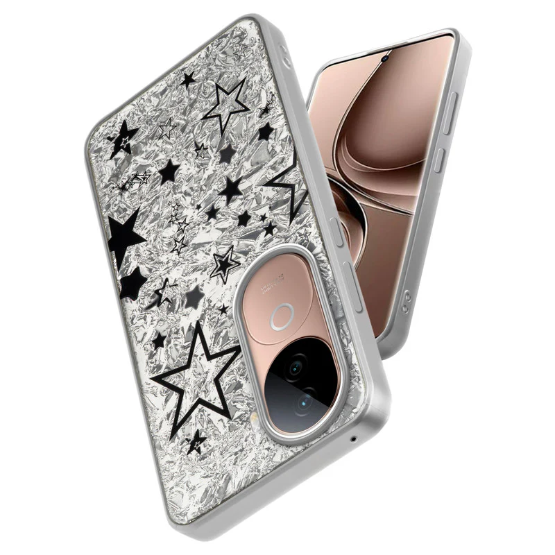 Shining Glossy Gradient Glitter Phone Back Cover Case for Vivo V40e 5G - Image 48