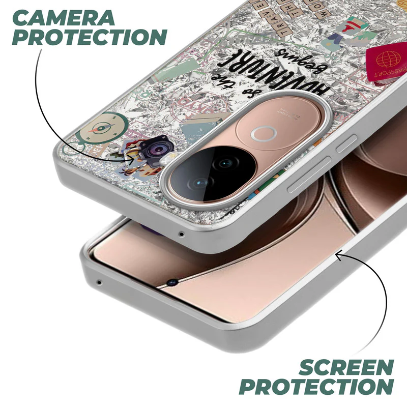 Shining Glossy Gradient Glitter Phone Back Cover Case for Vivo V40e 5G - Image 5