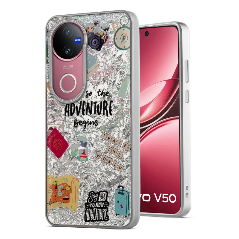 Shining Glossy Gradient Glitter Phone Back Cover Case for Vivo V50 5G - Image 4