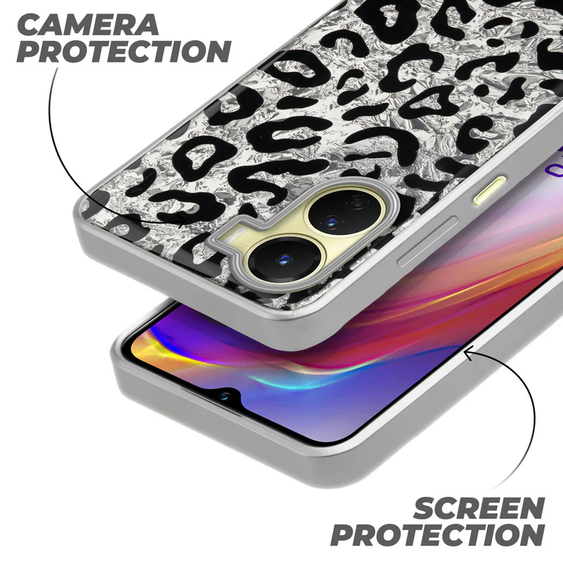 Shining Glossy Gradient Glitter Phone Back Cover Case for Vivo Y16 - Image 41