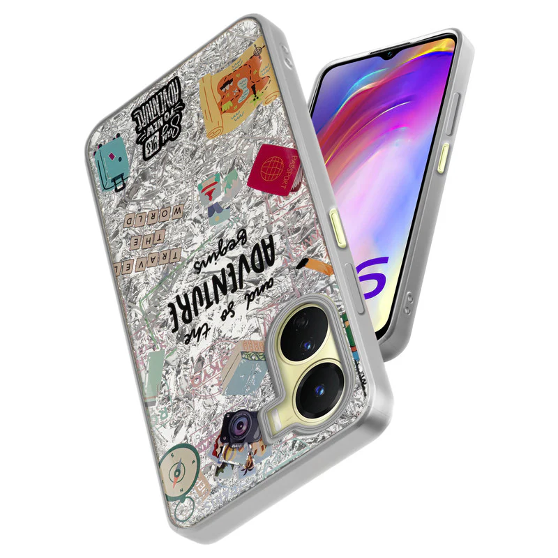 Shining Glossy Gradient Glitter Phone Back Cover Case for Vivo Y16 - Image 6
