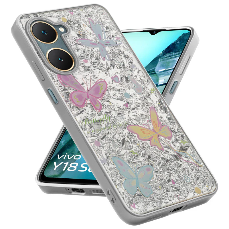 Shining Glossy Gradient Glitter Phone Back Cover Case for Vivo Y18 - Image 27