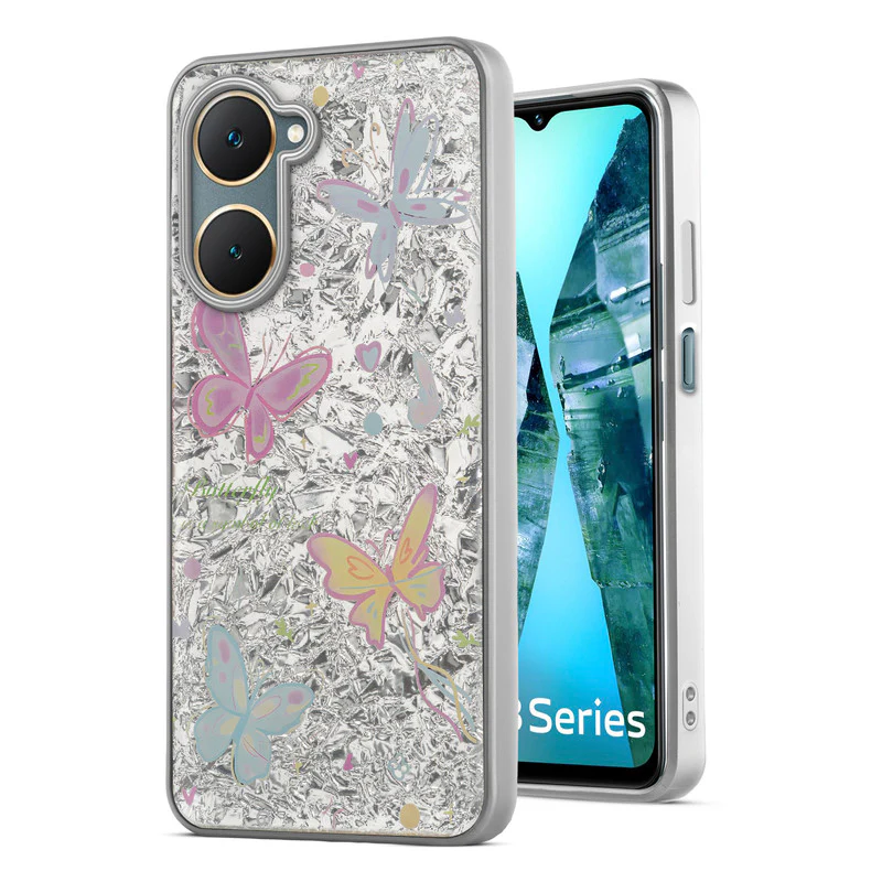 Shining Glossy Gradient Glitter Phone Back Cover Case for Vivo Y18 - Image 28
