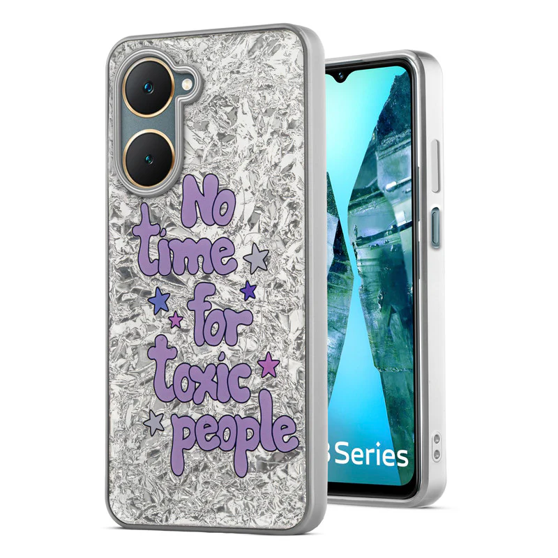 Shining Glossy Gradient Glitter Phone Back Cover Case for Vivo Y18 - Image 52