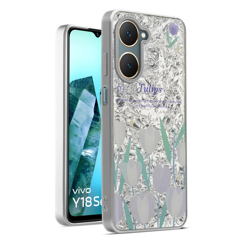 Shining Glossy Gradient Glitter Phone Back Cover Case for Vivo Y18 - Image 55