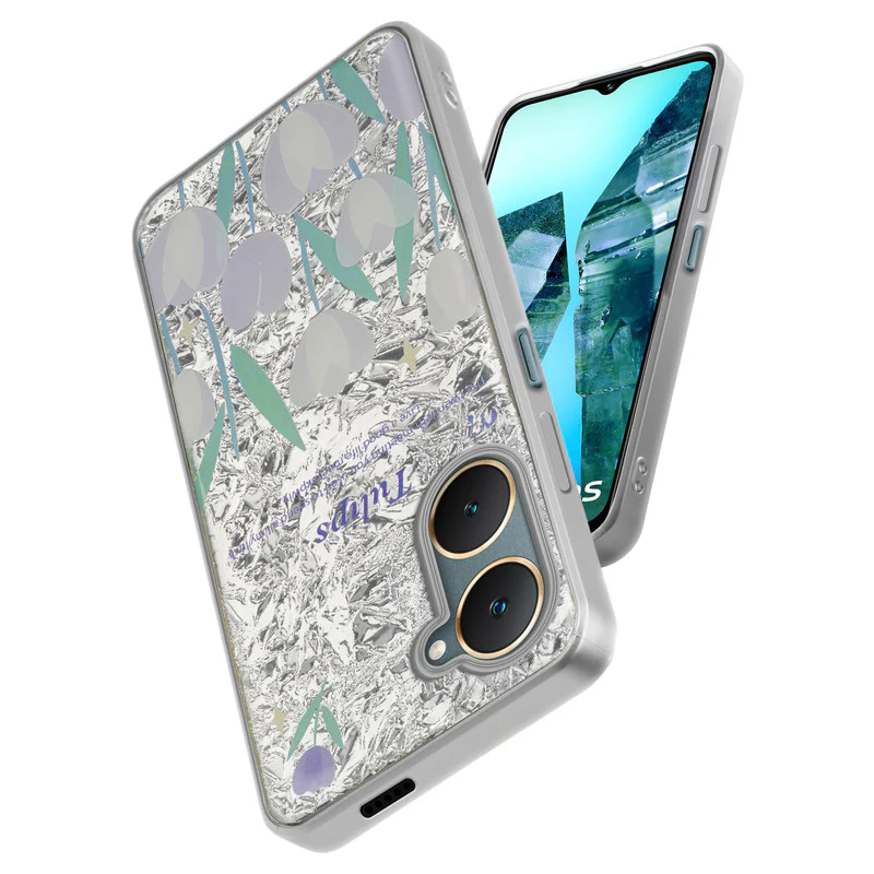 Shining Glossy Gradient Glitter Phone Back Cover Case for Vivo Y18 - Image 60