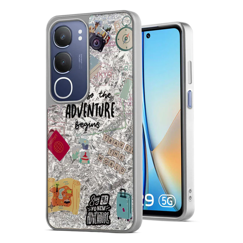 Shining Glossy Gradient Glitter Phone Back Cover Case for Vivo Y29 5G - Image 4
