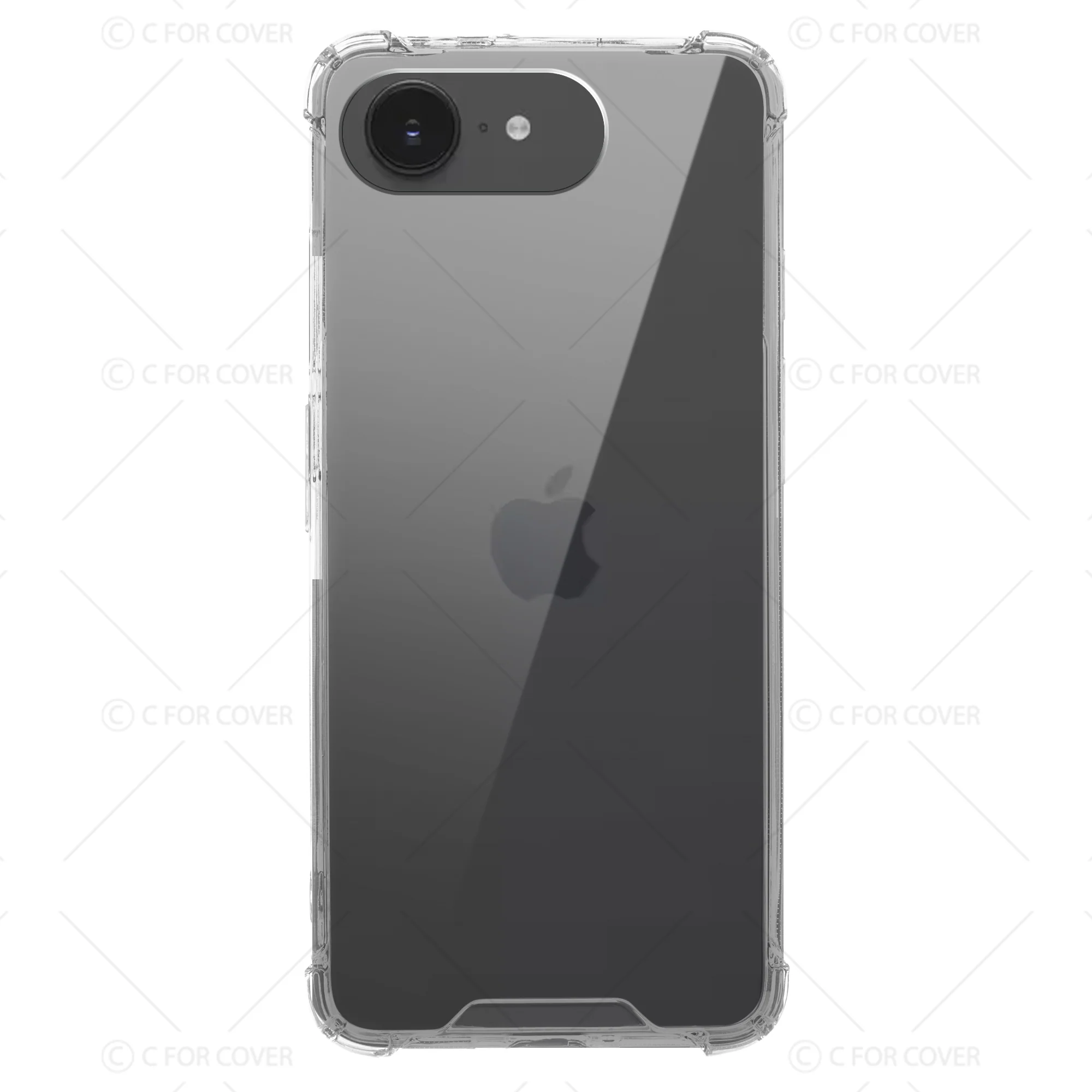 Transparent Shockproof Phone Back Cover Case With Raised Edges For Apple iPhone 16E - Image 4