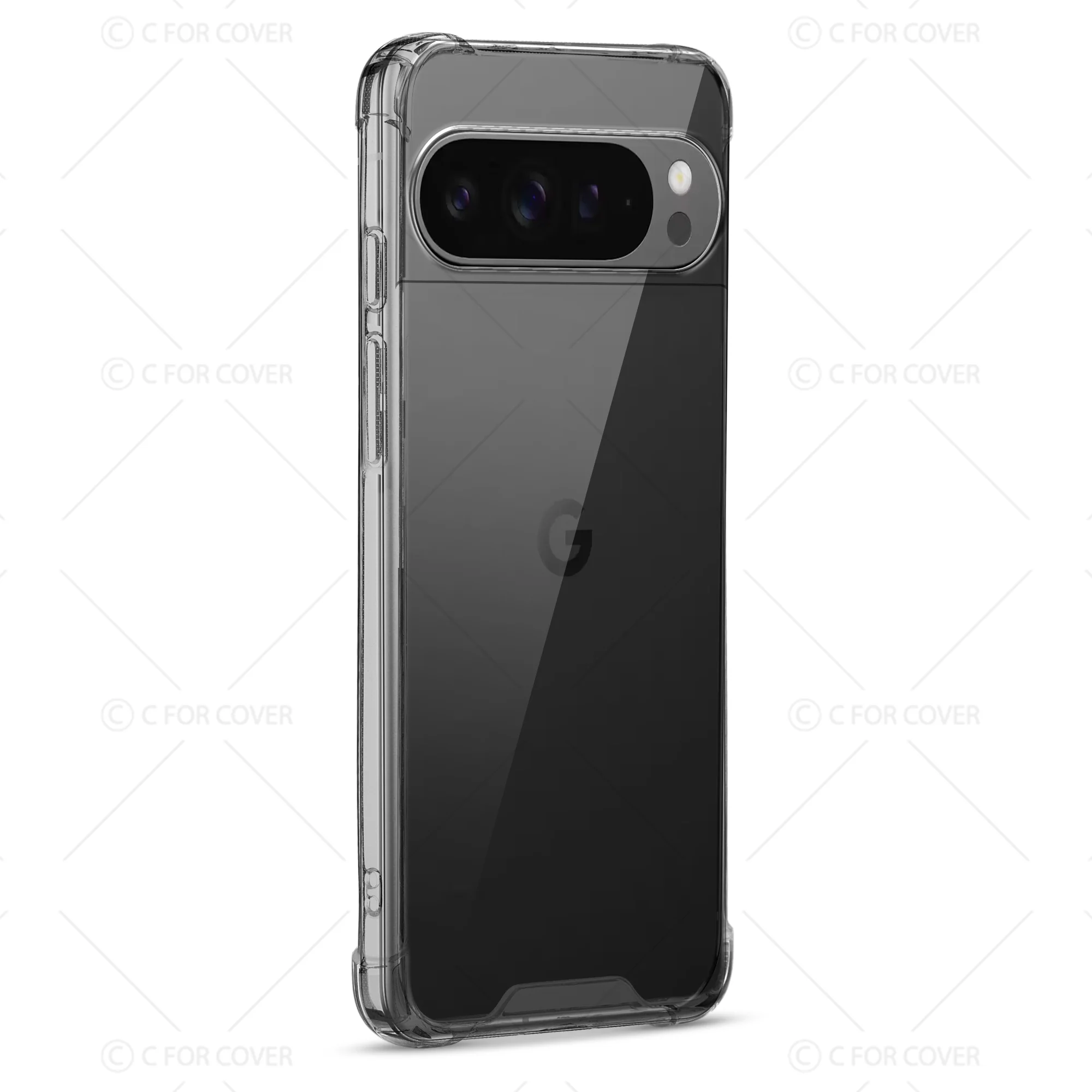 Transparent Shockproof Phone Back Cover Case With Raised Edges For Google Pixel 9 Pro XL - Image 5