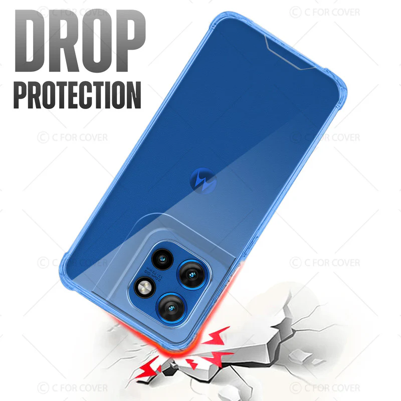 Transparent Shockproof Phone Back Cover Case With Raised Edges For Motorola Moto Edge 50 Neo 5G - Image 6