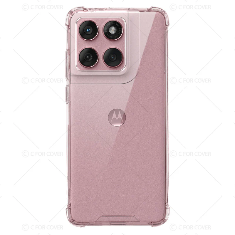 Transparent Shockproof Phone Back Cover Case With Raised Edges For Motorola Moto Edge 60 Fusion 5G - Image 4