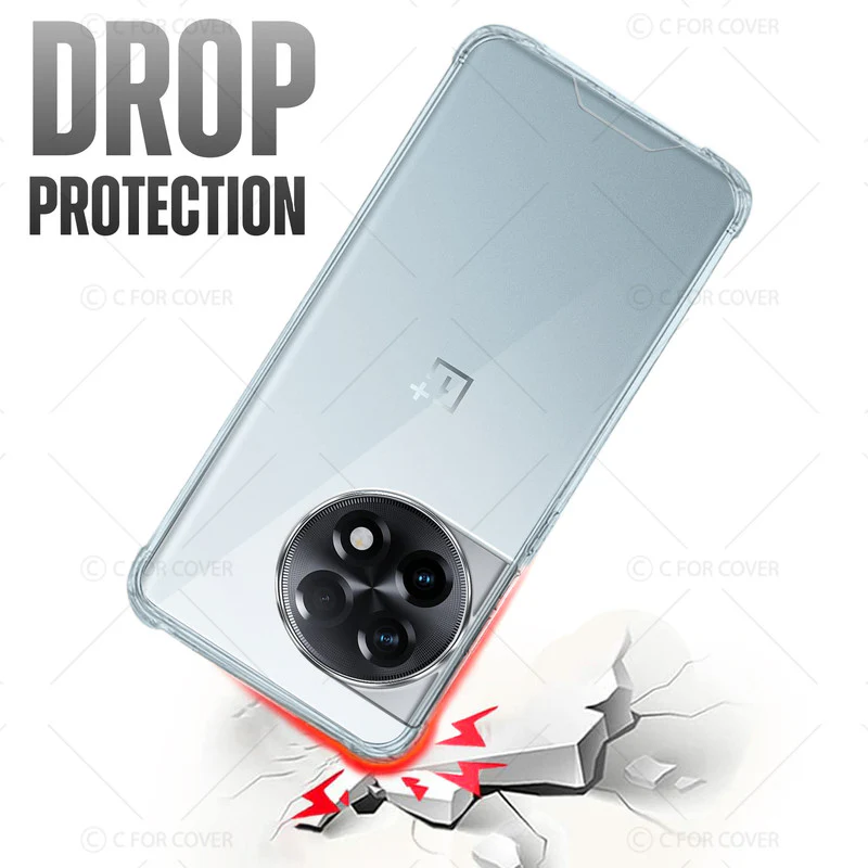 Transparent Shockproof Phone Back Cover Case With Raised Edges For OnePlus 11R 5G - Image 6