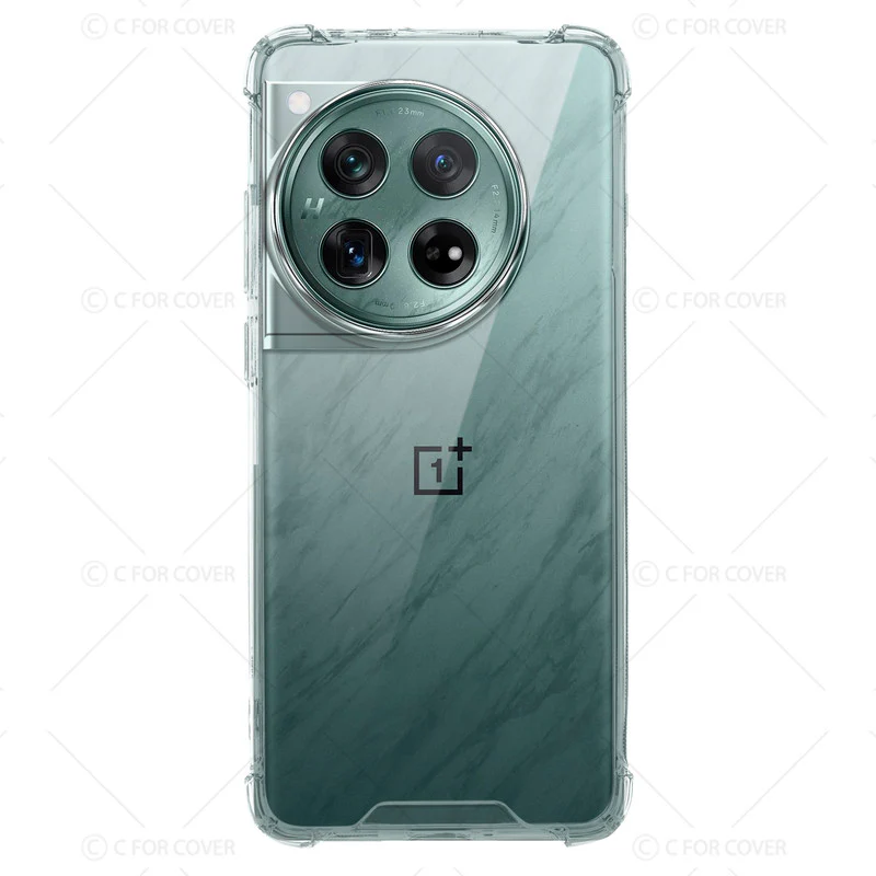 Transparent Shockproof Phone Back Cover Case With Raised Edges For OnePlus 12 5G - Image 4