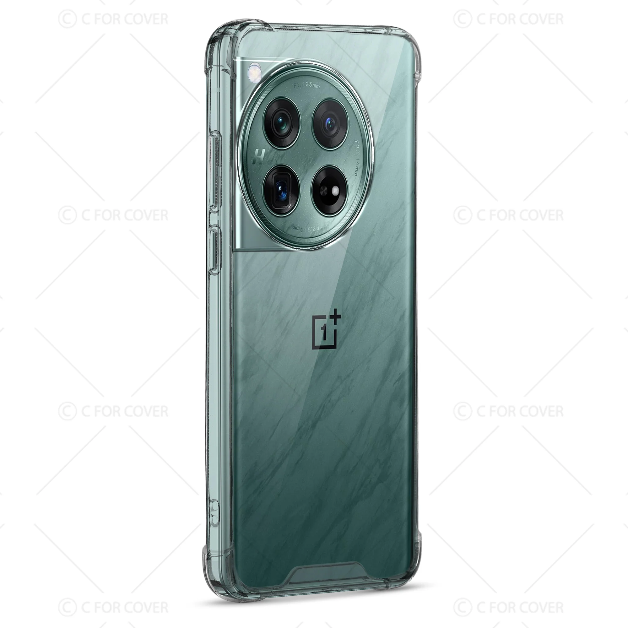 Transparent Shockproof Phone Back Cover Case With Raised Edges For OnePlus 12 5G - Image 5
